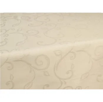ubrus SCANquilt ubrus KANA lístečky krémová 150 x 220 cm