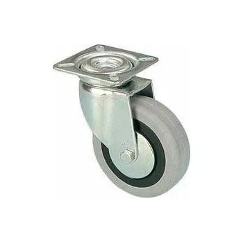 Pojezdové kolečko EGA 080/GLP Otočné kolo s šedou pryžovou obručí 7100016