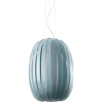 Nástěnné svítidlo LZF Jednoduché dřevěné svěšené svítidlo ve tvaru exotického lusku Pod Dekor: Mořská modř POD SM 34