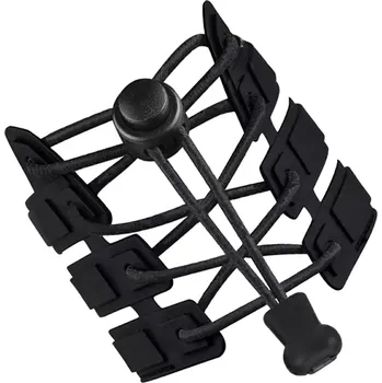 Tkaničky do bot Zaparkorun Elastické gumové stahovací tkaničky 100 cm černé