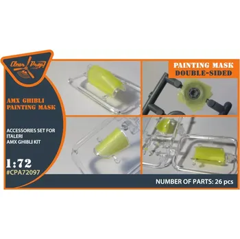 Plastikový model Clear Prop models 1/72 AMX Ghibli double-sided painting mask (ITA)