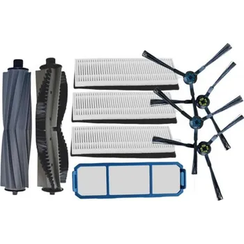 Sada příslušenství pro robotický vysavač HEPA filtry, kartáče a kartáčky pro ZACO A9s 10ks sada