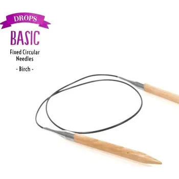 Nástroj na niť a příze Garnstudio DROPS Design Jehlice kruhové pevné 6,0 mm/40 cm DROPS Basic