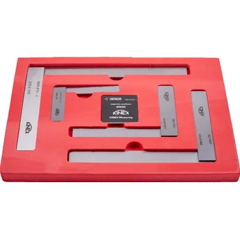 Úhloměr Sada úhelníků, příložný přesný dílenský tř.př.1(60,75,100,150 mm),din 875,(4026-12-12-154)