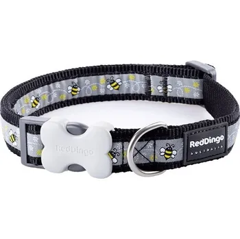 Obojek pro psa Red Dingo obojek Bumble Bee Black vel. S