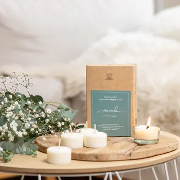 Svíčka Tvoje Svíčka Čajové svíčky sójové MACOCHA - pomeranč, zázvor 5ks