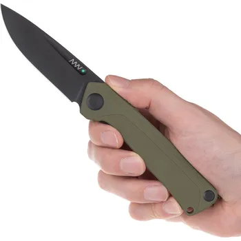 kapesní nůž ANV Z200 BB - Sleipner DLC Black, G10 Olive ANVZ200-052
