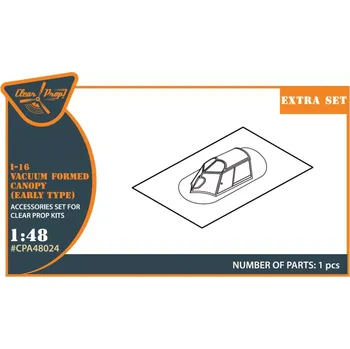Plastikový model Clear Prop models 1/48 I-16 vacu canopy (early type)