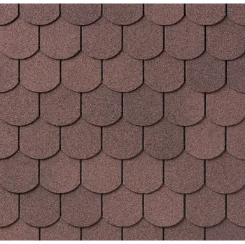 asfaltová šindel IKO klasické šindele NUMBER ONE Biber 07 - Podvojná Hnědá