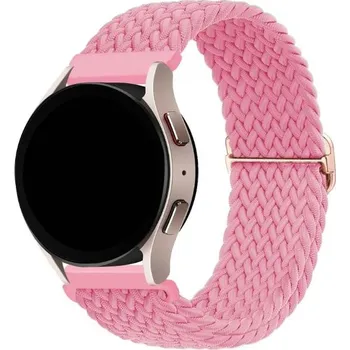 MůjMiBand.cz Nastavitelný nylonový elastický loop řemínek pro chytré hodinky 22mm Barva: punčově růžová