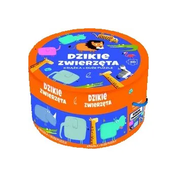 První čtění Puzzle 30 Na okrągło+ książka Dzikie zwierzęta - opracowanie zbiorowe