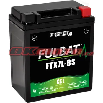 Auto-moto baterie Motobaterie FULBAT FTX7L-BS GEL - Yamaha MT-03, 321ccm - 16-23
