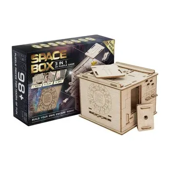 Hlavolam EscapeWelt 3D dřevěná mechanická skládačka hlavolamu Vesmírná kapsle