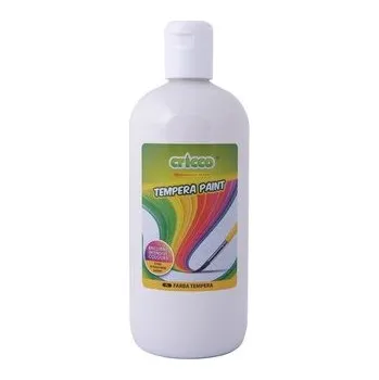 Set školních potřeb Farba tempera 500ml biała CRICCO