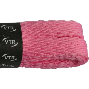 Tkaničky do bot Polyesterové ploché tkaničky růžové, délka 100 cm
