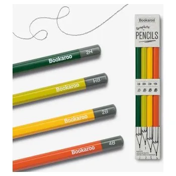 Set školních potřeb Bookaroo Ołówki - Zielone (4 sztuki)