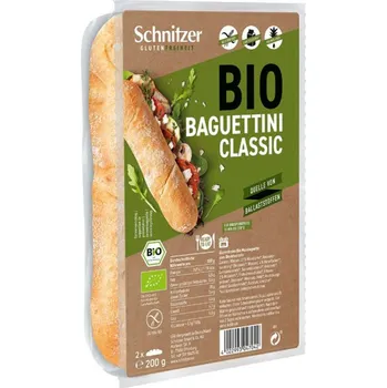Schnitzer - Bagetky MINI, klasické (2x Baguettini Classic) bez lepku 200g BIO (ct 8)