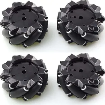 Elektronická stavebnice LaskaKit_cz Sada 4ks Mecanum Omni kol ø80mm