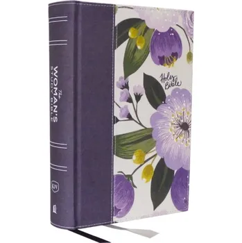 KJV, The Woman's Study Bible, Purple Floral Cloth over Board, Red Letter, Full-Color Edition, Comfort Print