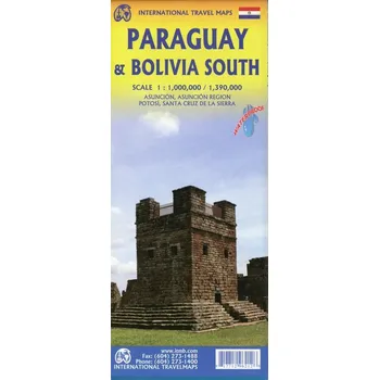 Map Paraguay & Bolivia South 1 : 1 000 000