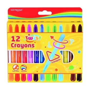 Set školních potřeb Kredki wykręcane 12 kolorów