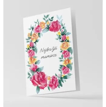 Přání - Růže Nejmilejší mamince