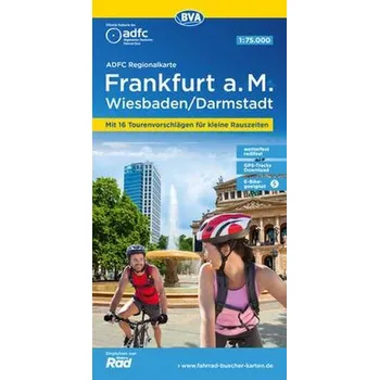 ADFC-Regionalkarte Frankfurt a. M. Wiesbaden /Darmstadt, 1:50.000, mit Tagestourenvorschlägen, reiß- und wetterfest, E-Bike-geei - Allgemeiner Deutscher Fahrrad-Club e.V. (ADFC)