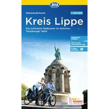 Radwanderkarte BVA Kreis Lippe Die schönsten Radtouren im östlichen Teutoburger Wald 1:50.000, reiß- und wetterfest, GPS-Tracks - BVA BikeMedia GmbH