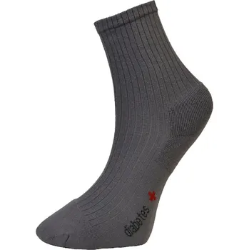 Pánské ponožky Matex ponožky Diabetes 2LF žebro 3-404, šedá, velikost 47-48
