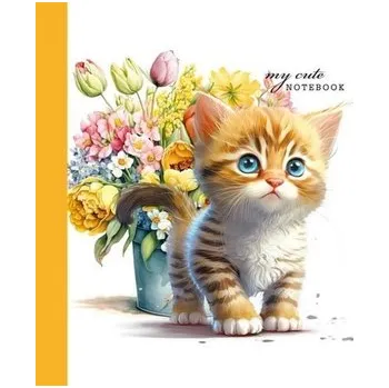 Set školních potřeb Notatnik ozdobny 100x100/48K gładki TW Kotek