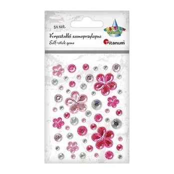 Set školních potřeb Kryształki samoprzylepne kwiaty mix 53szt