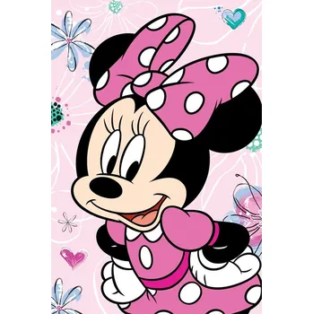 Bytový textil Dětská deka Minnie Mouse Flowers
