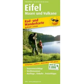 PUBLICPRESS Rad- und Wanderkarte Eifel - Maare und Vulkane
