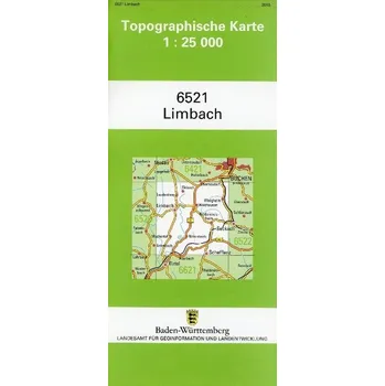 Topographische Karte Baden-Württemberg Limbach