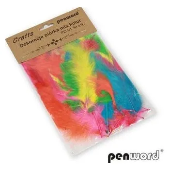 Set školních potřeb Piórka mix 10-15cm 50szt