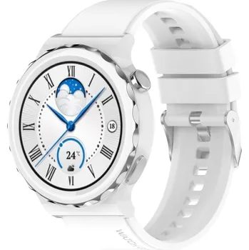 Příslušenství k chytrým hodinkám VSECHNONAMOBIL 65059 RUBBER Řemínek Huawei Watch GT 3 Pro 43mm bílý