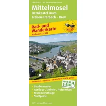 PUBLICPRESS Rad- und Wanderkarte Mittelmosel, Bernkastel-Kues - Traben-Trarbach - Kröv