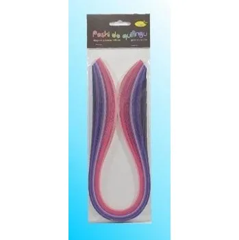 Set školních potřeb Paski do quillingu 3mmx50cm różowe 100szt