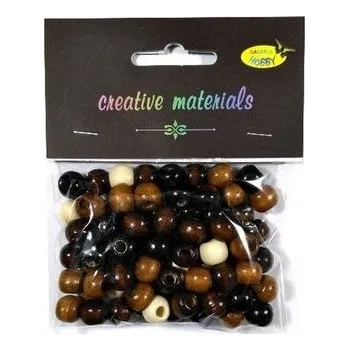 Set školních potřeb Koraliki drewniane naturalny mix 10mm 25g