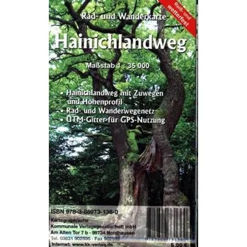 Cestování KKV Rad- und Wanderkarte Hainichlandweg