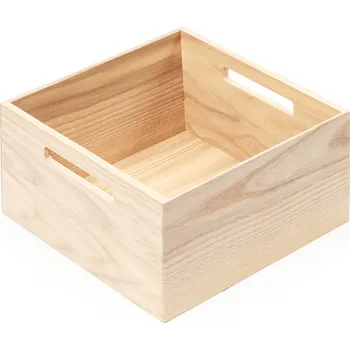 Úložný box Kesseböhmer Čtvercový box s úchyty do zásuvky LiniQ / Světlý dub