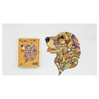 Dřevěná hračka Puzzle drewniane eko 125 Wierny Sirko A3