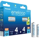 Baterie PANASONIC-ENELOOP HR6 2000mAh + HR03 800mAh 8BP
