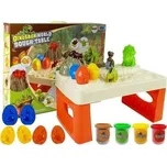 Ciastolina ze stołem i akcesoriami dinozaury