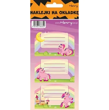 Set školních potřeb Naklejki na zeszyty - Kucyk (12szt)