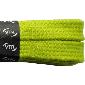 Tkaničky do bot Bavlněné tkaničky ploché pastelové hráškové, délka 100 cm