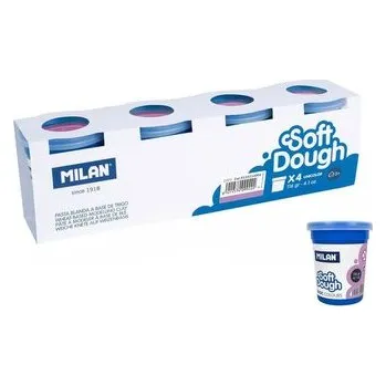 Set školních potřeb Ciastolina Basic 116g 4 słoiczki fiolet MILAN