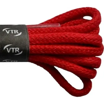 Tkaničky do bot Bavlněné kulaté tkaničky tenké červené, délka 45 cm