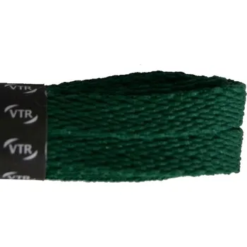 Tkaničky do bot Polyesterové ploché tkaničky tmavě zelená, délka 100 cm