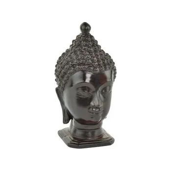Soška pryskyřice Buddha hlava - 21,5 x 9 cm